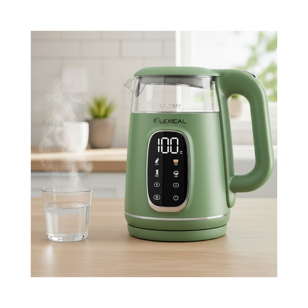 Bouilloire Sans Fil LEXICAL 1.7 Litres / 2200W / VERT