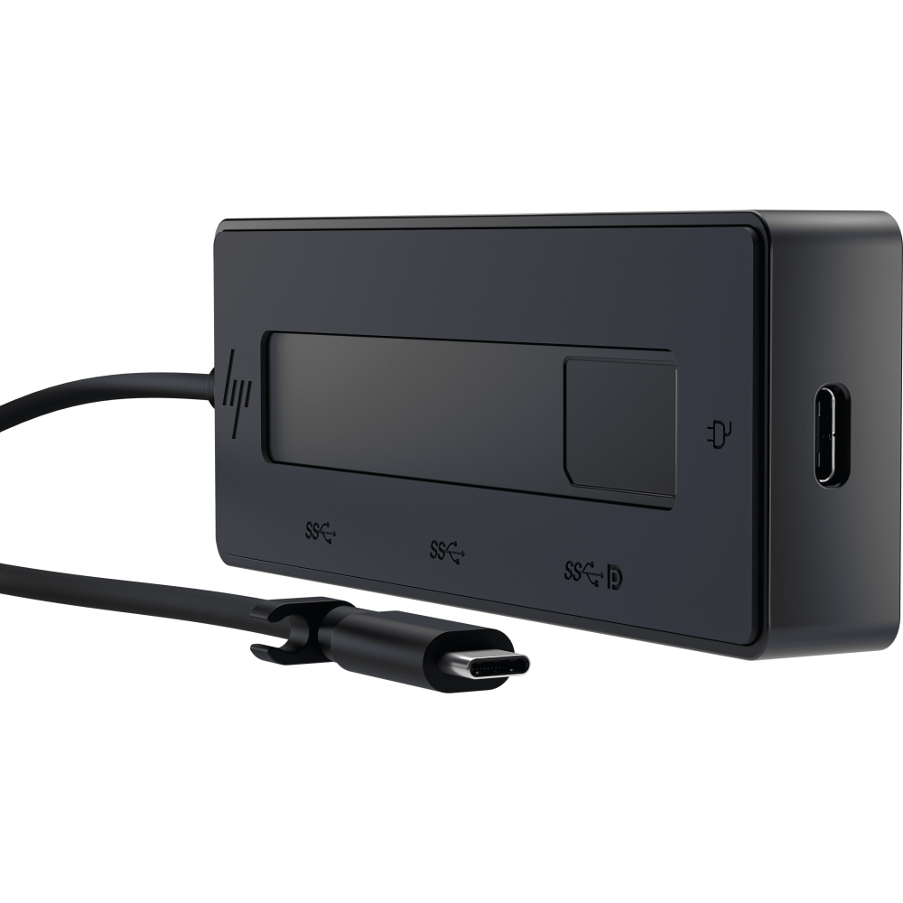 Hub USB-C HP 6G842AA 4en1 Multiport 4K avec Charge USB-C / Noir
