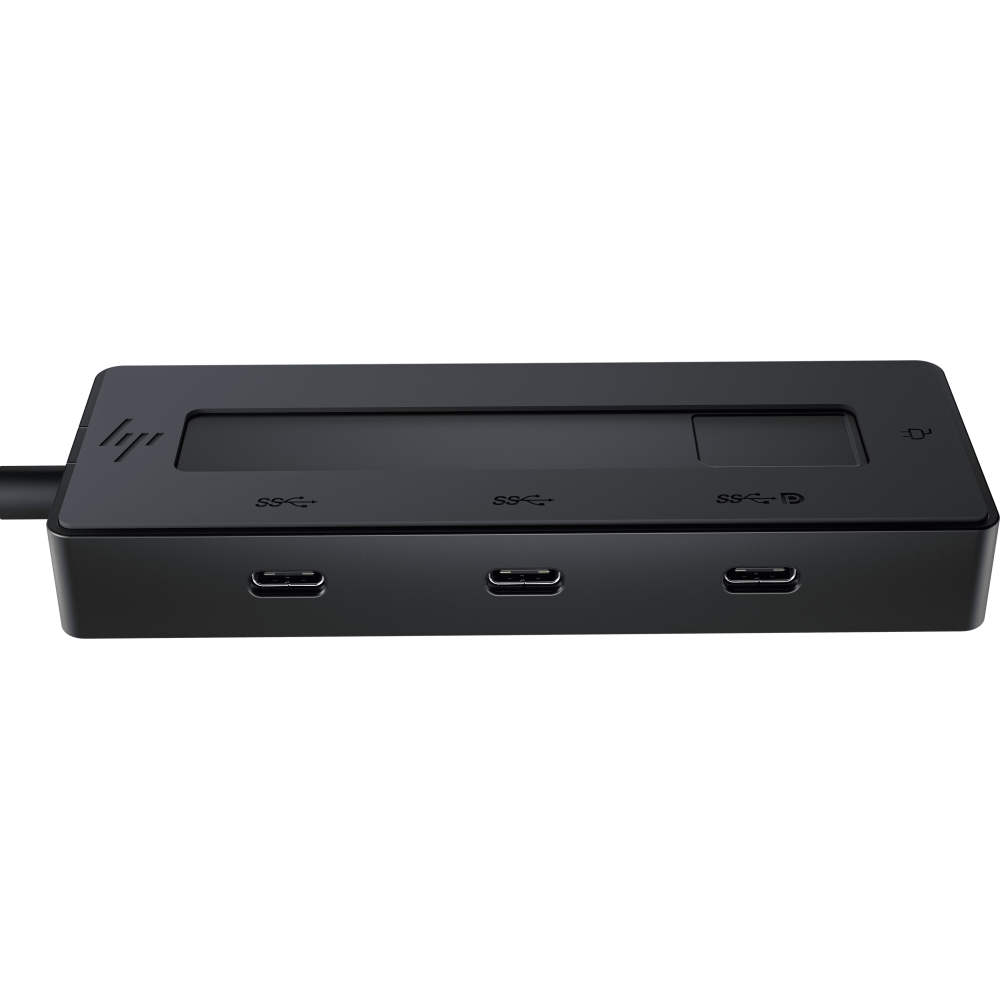 Hub USB-C HP 6G842AA 4en1 Multiport 4K avec Charge USB-C / Noir