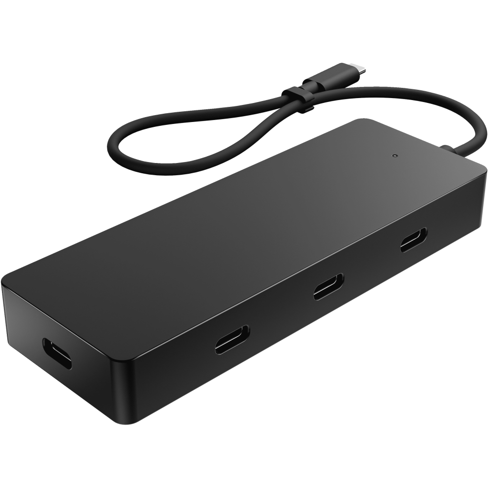 Hub USB-C HP 6G842AA 4en1 Multiport 4K avec Charge USB-C / Noir