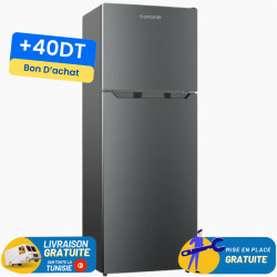 Réfrigérateur CONCORDE Double Portes De Frost 460 Litres / CRD46-DS / Dark Silver