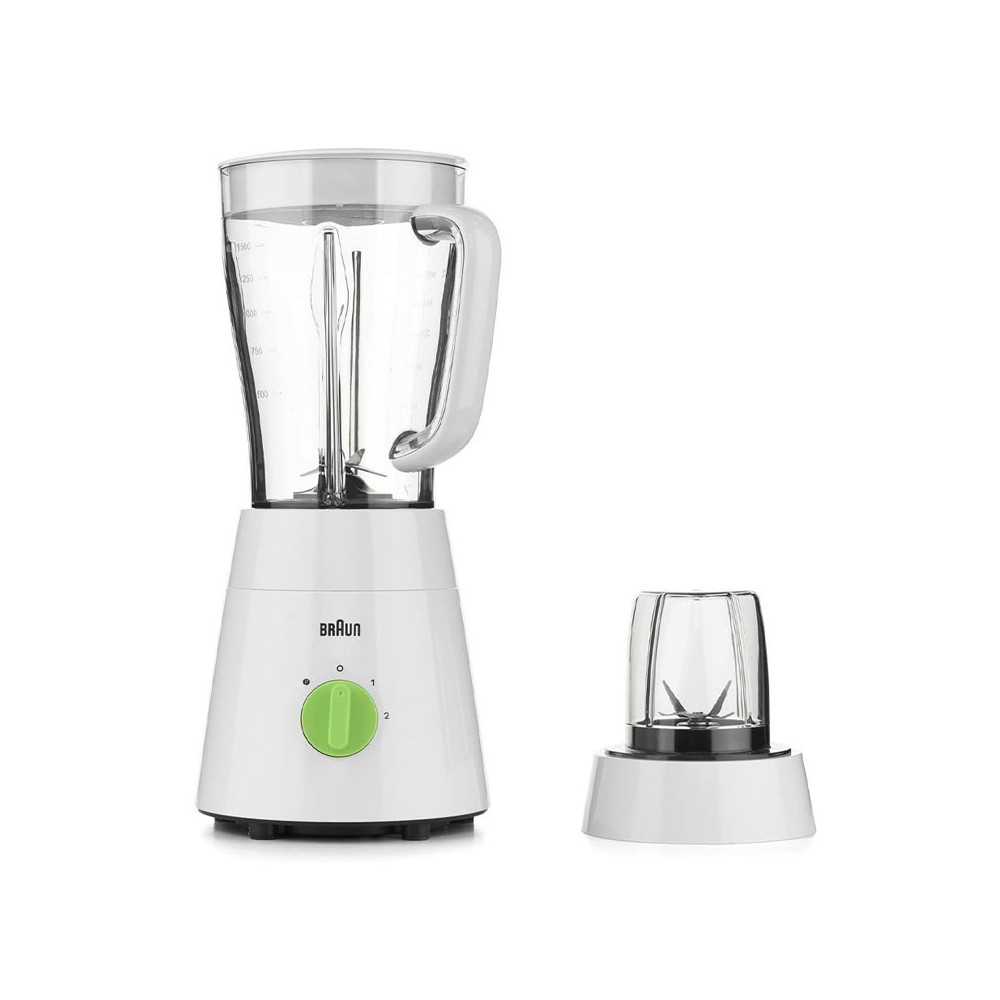 Blender BRAUN 1.75 Litres / 600W / JB0115WH / Blanc + Avec Moulin