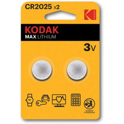 2 PILE KODAK ULTRA LITHIUM CR2025 B2 3V