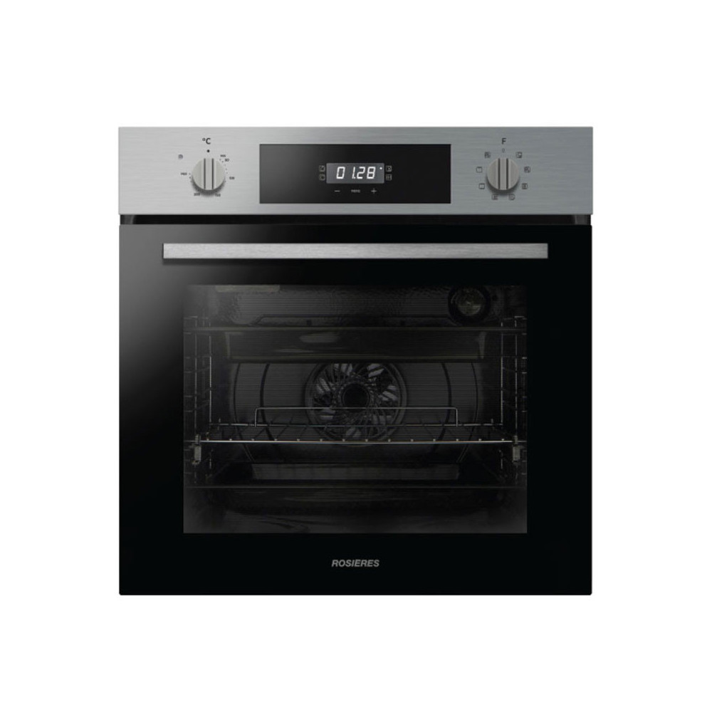 Pack encastrable Rosières Inox: Four + Plaque + Hotte + Lave vaisselle + Réfrigérateur Combiné