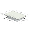 Plaque de Cuisson Encastrable FOCUS 5 Feux / 70cm / F-8006BS / Noir