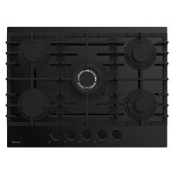 Plaque de Cuisson Encastrable FOCUS 5 Feux / 70cm / F-8006BS / Noir