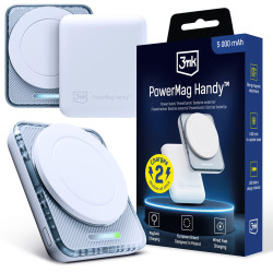 PowerBank compacte MagSafe 3mk PowerMag Handy 5000 mAh-22,5W / blanc
