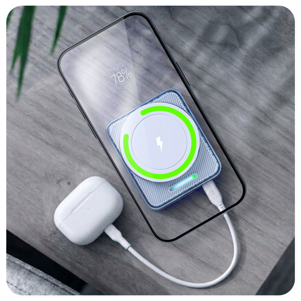 PowerBank compacte MagSafe 3mk PowerMag Handy 5000 mAh-22,5W / blanc