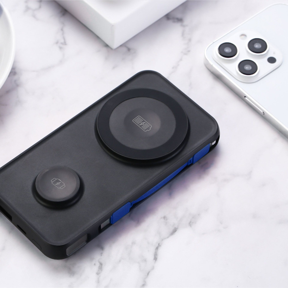 Power Bank 3mk PastelUp 10 000 mAh 22,5 W / MagSafe QI / USB-A / USB-C / Lightning / Noir