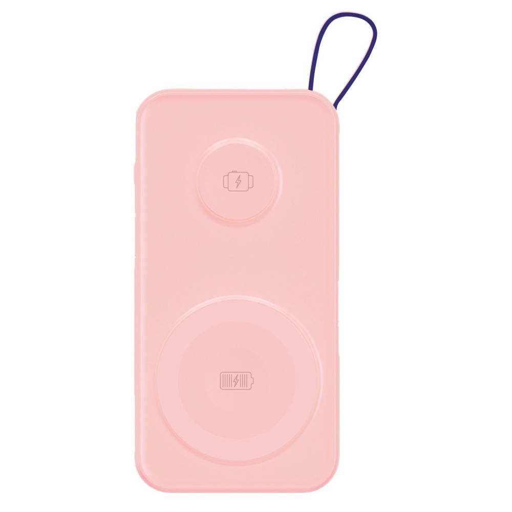Power Bank 3mk PastelUp 10 000 mAh 22,5 W / MagSafe QI / USB-A / USB-C / Lightning / Rose