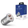 Chargeur de voiture 3mk Hyper 45W PD QC PPS USB 1A1C / Argent