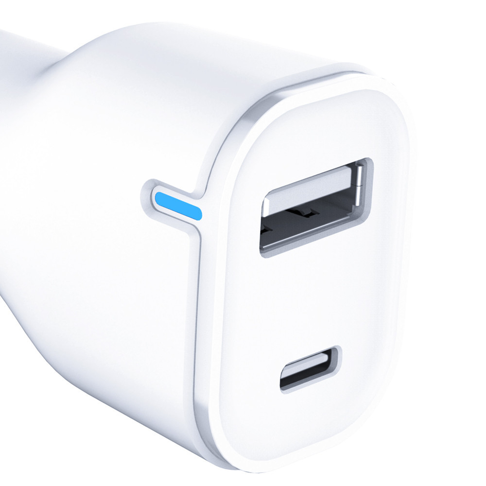 Chargeur de voiture 3mk  PD 20W- 02 ports USB C et USB A