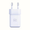 Chargeur mural 3mk Hyper GaN 20 W QC4+ PD PPS USB-C USB-A / blanc