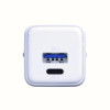 Chargeur mural 3mk Hyper GaN 20 W QC4+ PD PPS USB-C USB-A / blanc