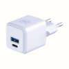 Chargeur mural 3mk Hyper GaN 20 W QC4+ PD PPS USB-C USB-A / blanc