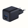 Chargeur mural 3mk Hyper GaN 20 W QC4+ PD PPS USB-C USB-A / Noir