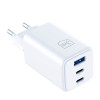 Chargeur mural USB-C/USB-A 3mk Hyper GaN PD 65W / blanc