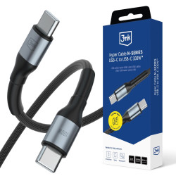 Câble 3mk Hyper Cable série N USB-C vers USB-C / 1 m  / PD 3.0 QC 3.0 20 V/5 A