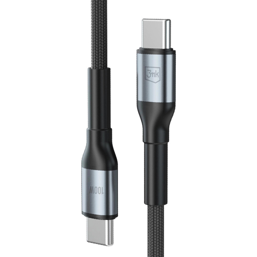 Câble 3mk Hyper Cable série N USB-C vers USB-C / 1 m  / PD 3.0 QC 3.0 20 V/5 A