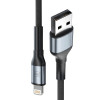 Câble 3mk Hyper Series N USB-A vers Lightning / 1m / 5 V/2,4 A 12 W / Noir