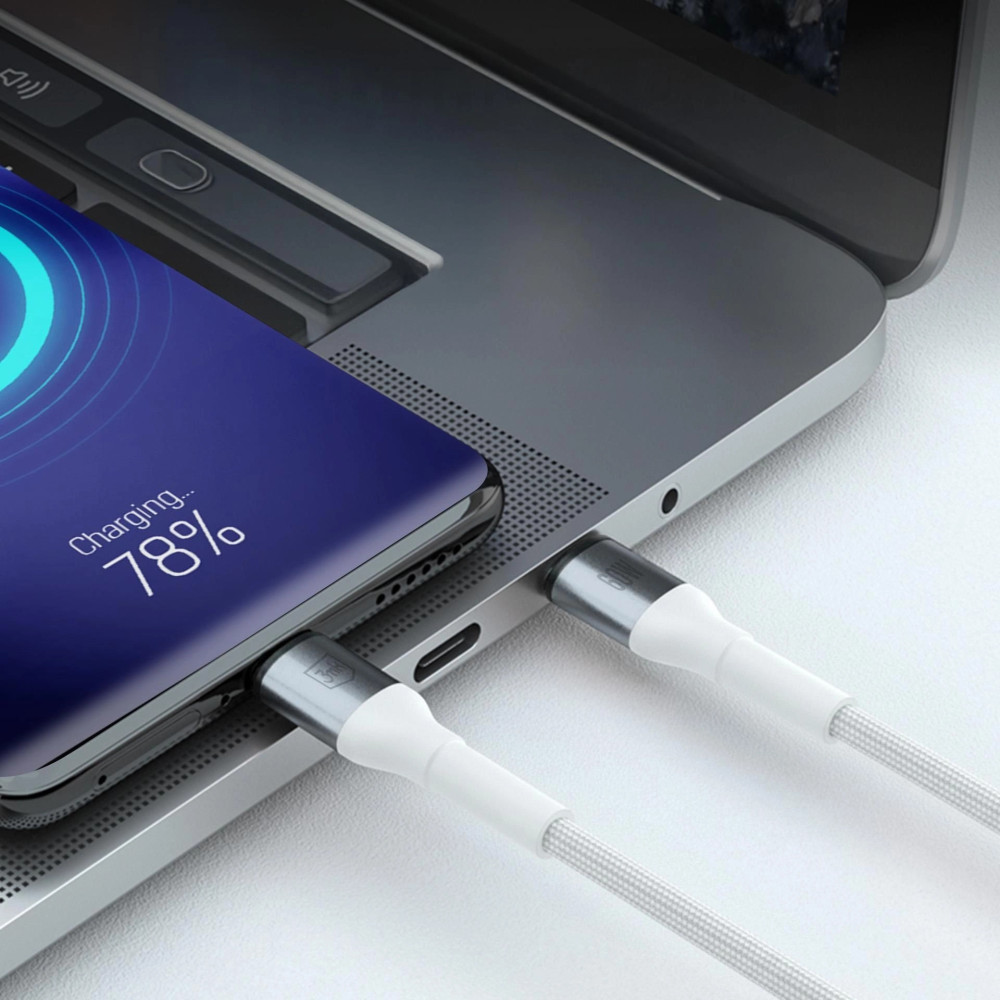 Câble 3mk Hyper Cable série N USB-C vers USB-C / 1 m / PD 3.0 QC 3.0 20 V/5 A