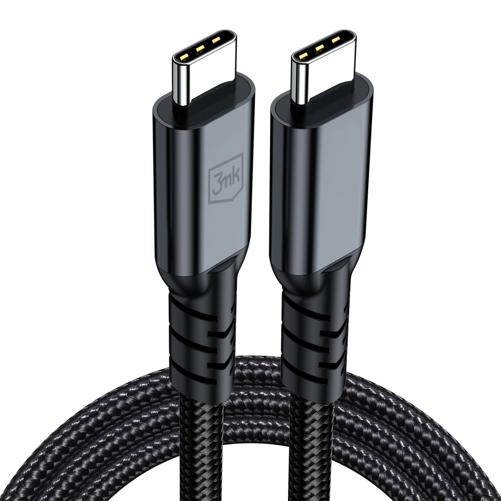Câble 3mk Hyper série N USB-C vers USB-C Thunderbolt 4 / 1 m  / 48 V/5 A