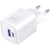 Chargeur 3mk Hyper Charger PD 33W GaN QC4+ PPS AFC FCP SCP 1A1C / Blanc