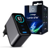 Chargeur mural 3mk incharge Lumin / avec écran TFT QC 4+ PPS / 67W  / Noir