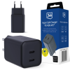 Chargeur 3mk Hyper PD 45W GaN AVS QC4+ PPS AFC FCP DCP 2C / Noir