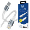Câble 3mk Hyper série N USB-C vers Lightning / 1 m / PD 3.0 9 V/3 A 27 W / Blanc
