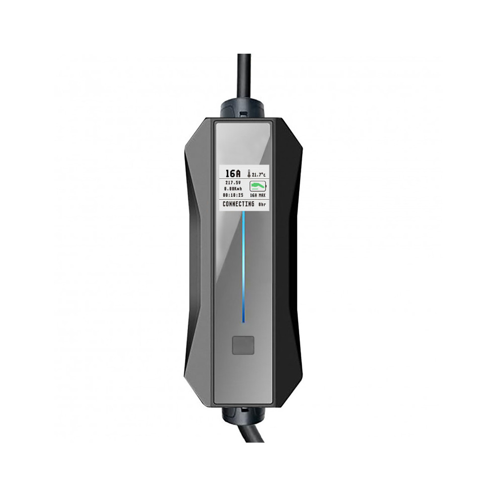 Chargeur portable pour véhicule électrique+câble de charge de 5m, mode 2 / 16A