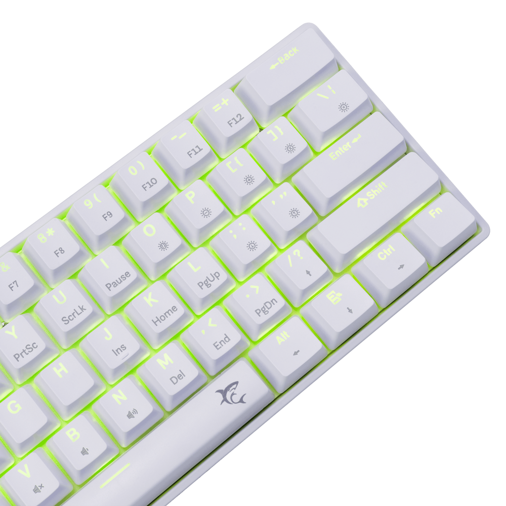Clavier Gaming  White Shark GK-004221 SHINOBI-2 / White / US - BLUE
