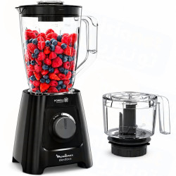 Blender MOULINEX BLENDFORCE 2Litres /600W / LM42X8M2 / Noir Avec Mini Hachoir