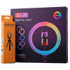 Selfie Ring Light 26 CM + Trepied PM  / RGB / Noir