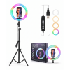 Selfie Ring Light 360° + tripode  / RGB / Noir
