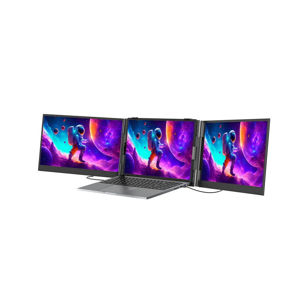 Blackview DCM8 Écran portable double moniteur 15.3" pour ordinateur portable Avec haut-parleur / Full HD / 60 Hz / Gris