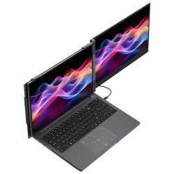 Blackview SCM8 Écran portable 15.3" Moniteur d'extension pour ordinateur portable avec haut-parleur / Full HD / Gris