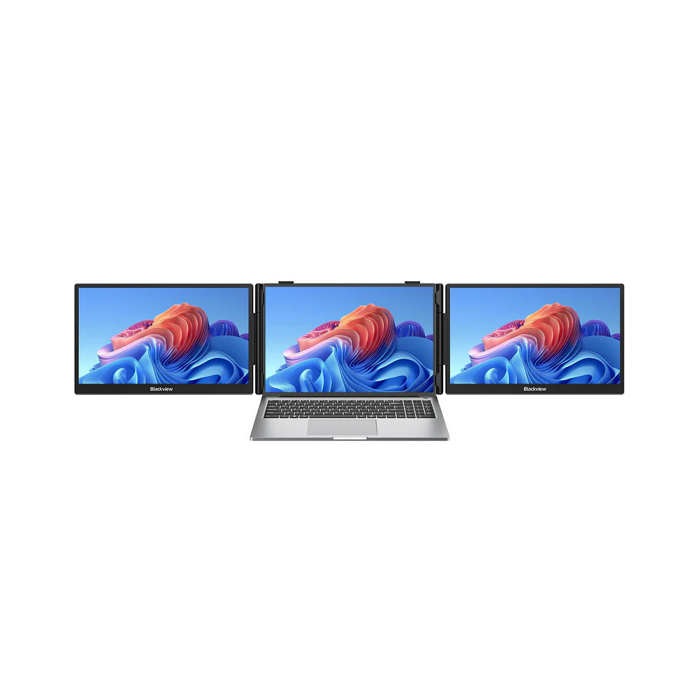 Blackview DCM5 Écran portable double moniteur 14" pour ordinateur portable avec haut-parleur / Full HD / USB-C / Gris