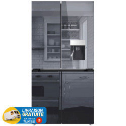 Réfrigérateurs Side By Side Hyundai Inverter 436 L NoFrost Verre Miroitée