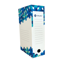 LOT DE 10 BOITE D'ARCHIVE Officecline 2601 / 100 mm / Bleu