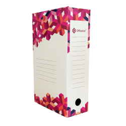 LOT DE 10 BOITE D'ARCHIVE Officeline 2601 / 100mm / Rose