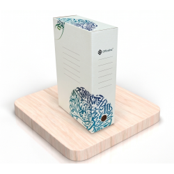 LOT DE 10 BOITE D'ARCHIVE Officeline 2602 / 100mm / bleu