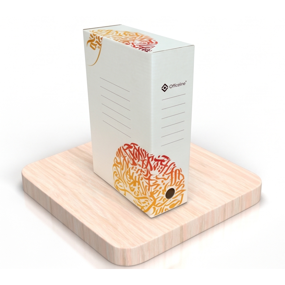 LOT DE 10 BOITE D'ARCHIVE Officeline 2602 / 100mm / Orange
