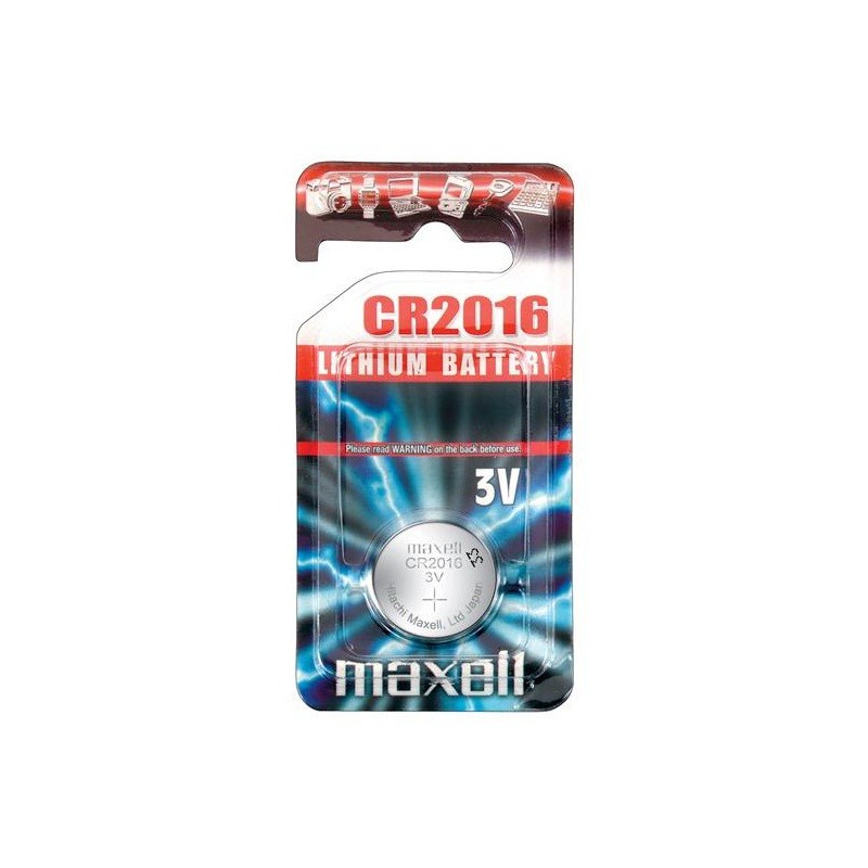 Pile bouton alcaline Maxell CR2016