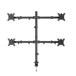Bras de montage réglable GEMBIRD pour 4 écrans  13"-32" / Noir