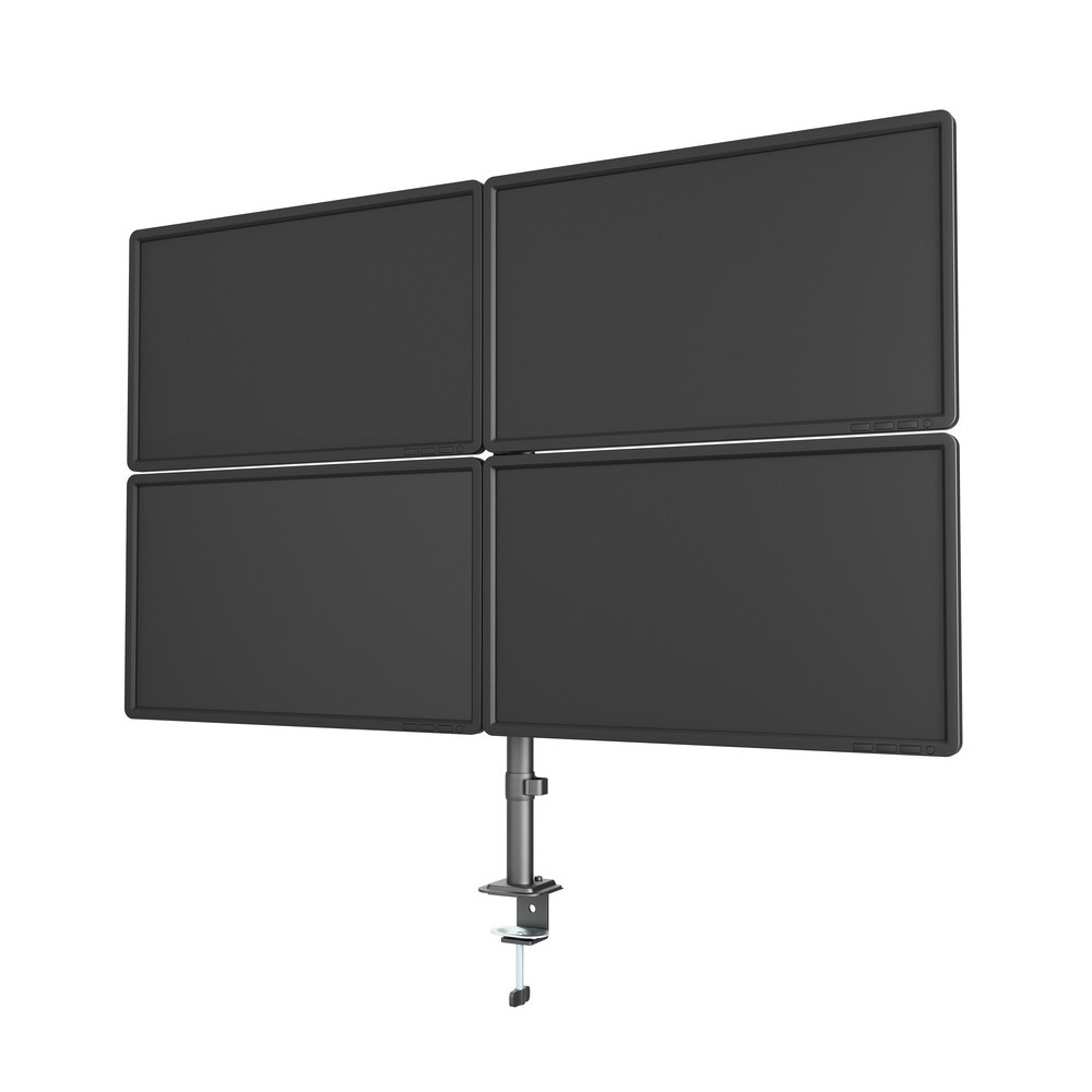 Bras de montage réglable GEMBIRD pour 4 écrans  13"-32" / Noir