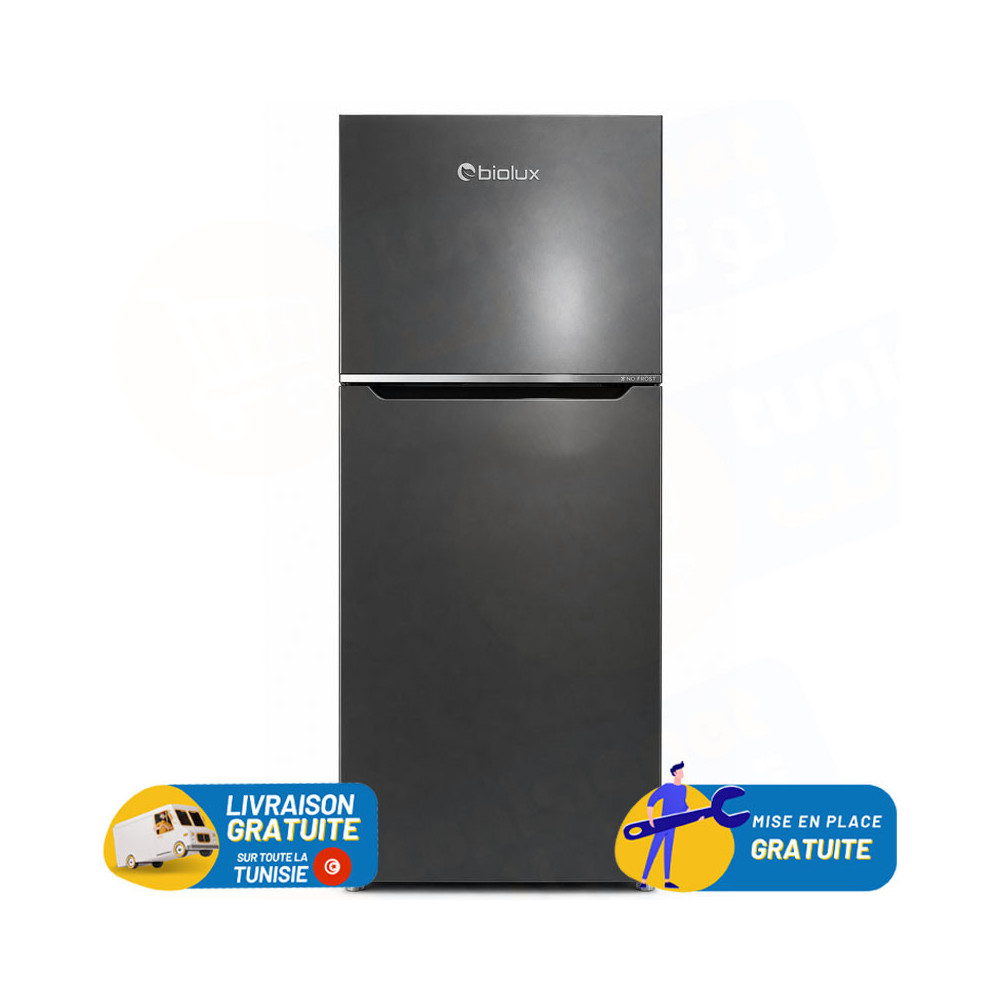 Réfrigérateur double portes BIOLUX 510 Litres De Frost / MOD-DP51 / Dark INOX