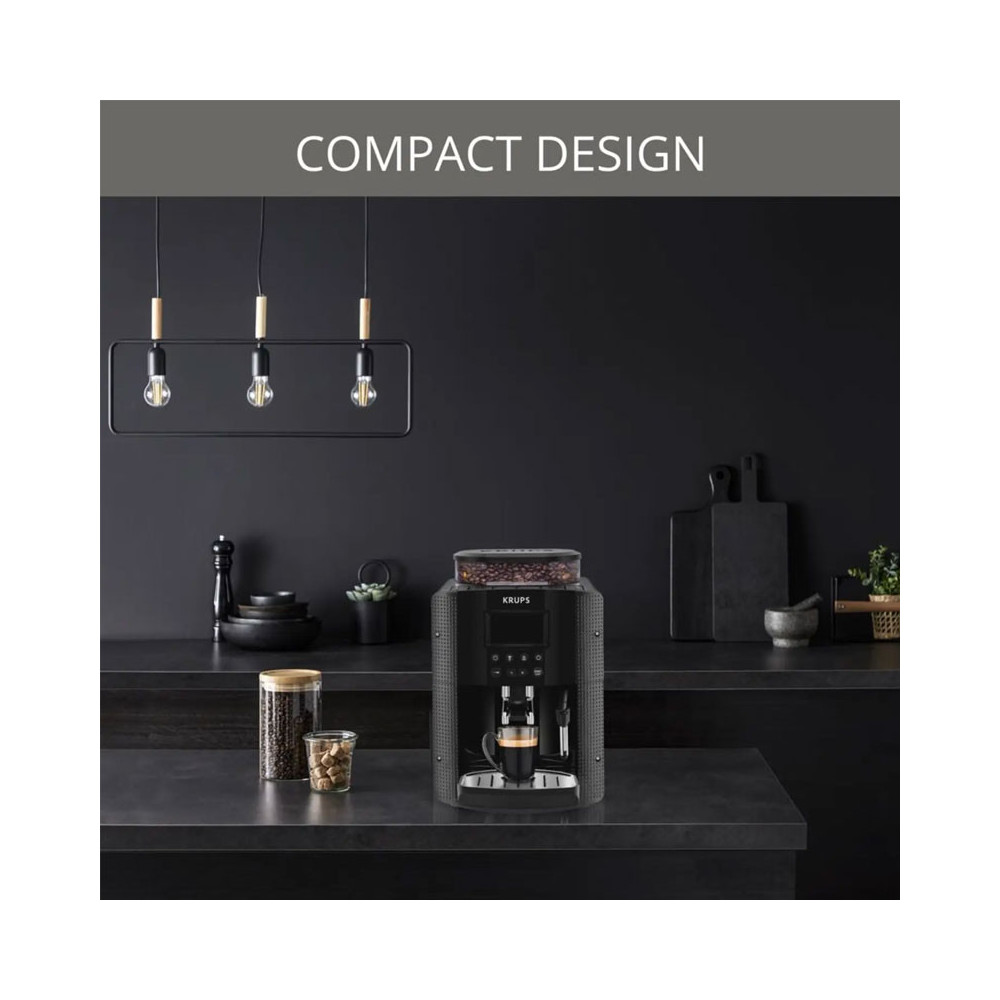 MACHINE À CAFÉ ESPRESSO KRUPS 1.7 Litre / EA815070 / Noir