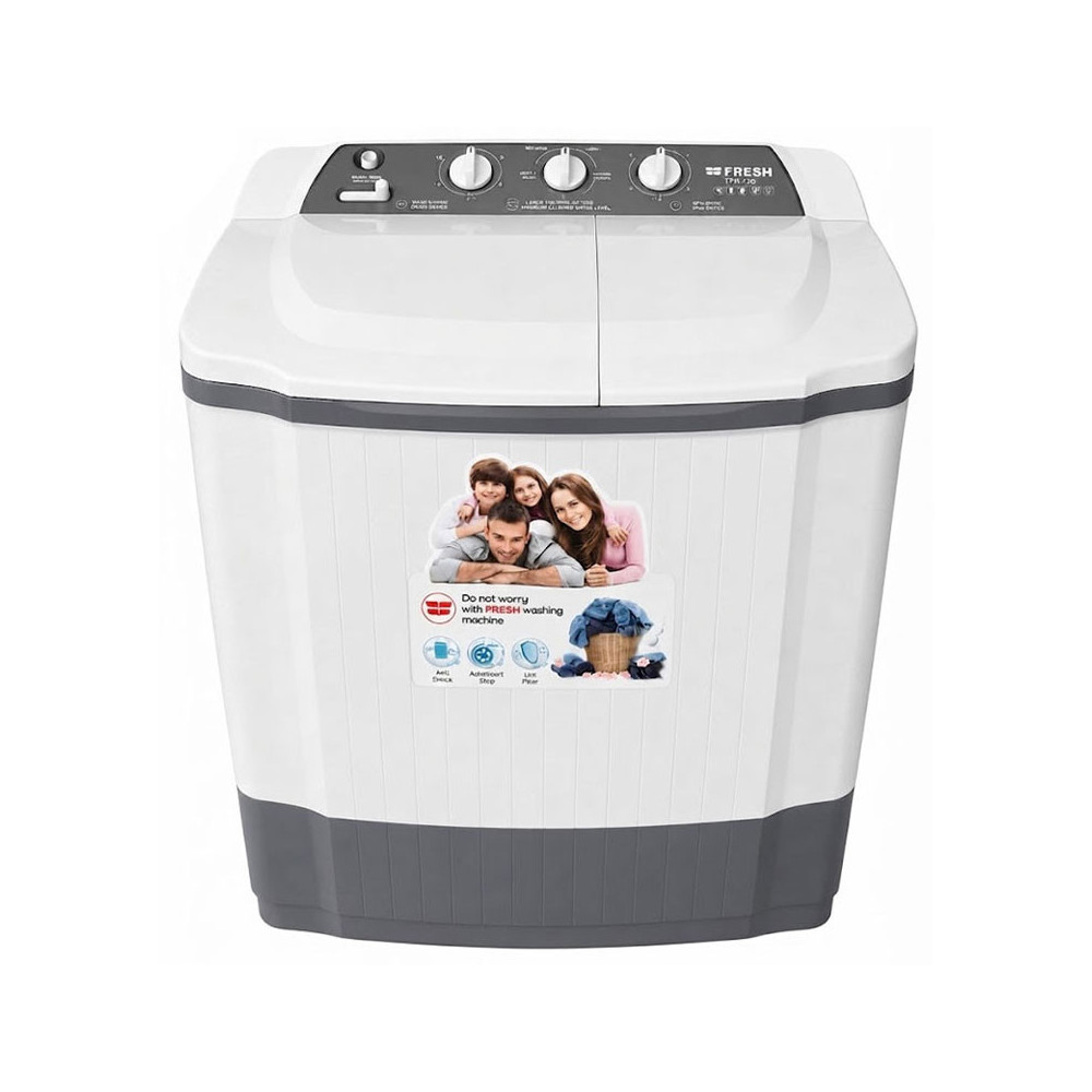Machine à Laver FRESH Semi Automatique 12Kg / TTW-12G / Blanc