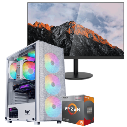 Setup Gamer Special Pc de Bureau Gaming / Ryzen 3 3200G / Vega 8 / 8 Go Avec Écran DAHUA 24" Full HD VA / 100 Hz